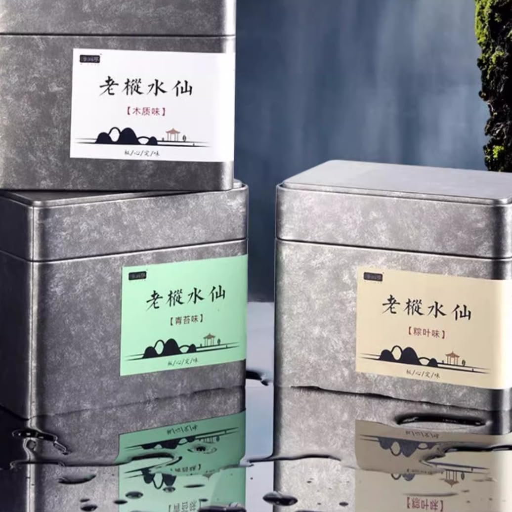 Amazon.com : 武夷岩茶,老枞水仙木质味散装礼盒装,125g*3,Shipped from