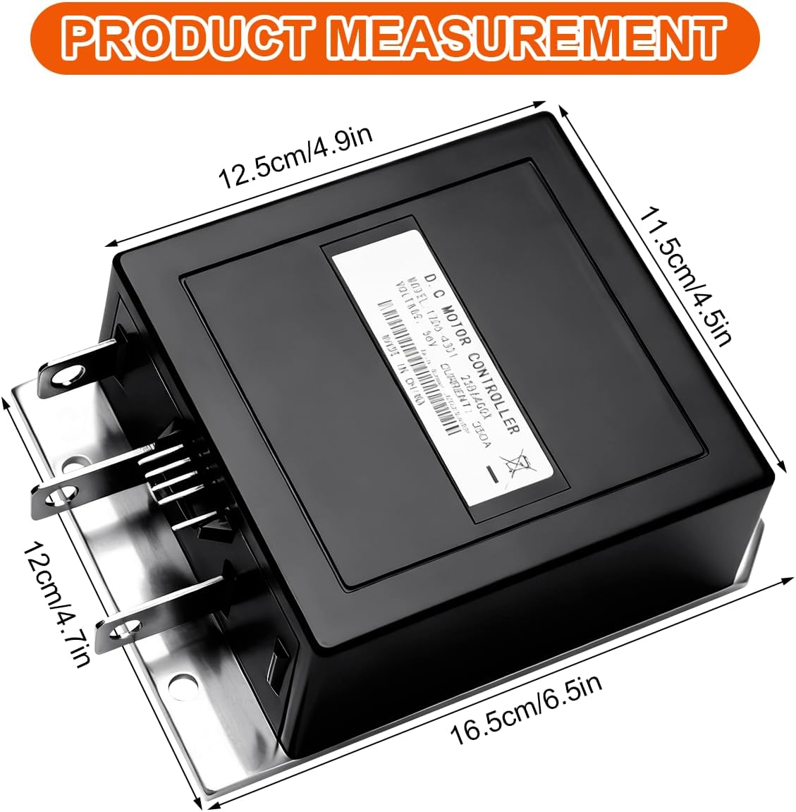 1206-4301 Speed Controller 36V 350A 5Pin Compatible with Curtis EZGO TXT and MED Golf Cart with ITS Throttle Input 1994-2019 DC Motor Control System 25864G05 25864G09 25864g03