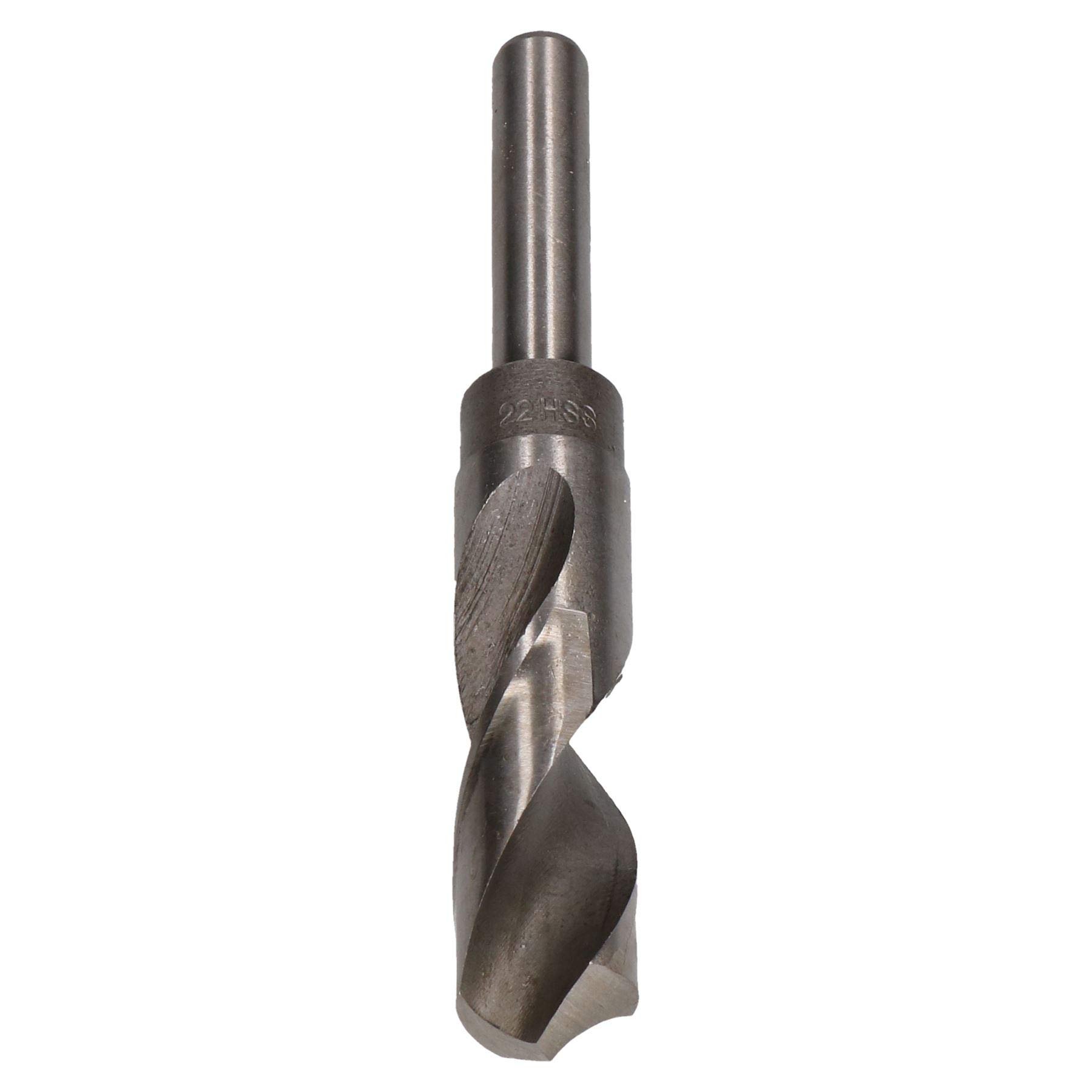 HSS 22mm Blacksmiths Twist Drill Bit with 1/2" Shank for Steel Metal