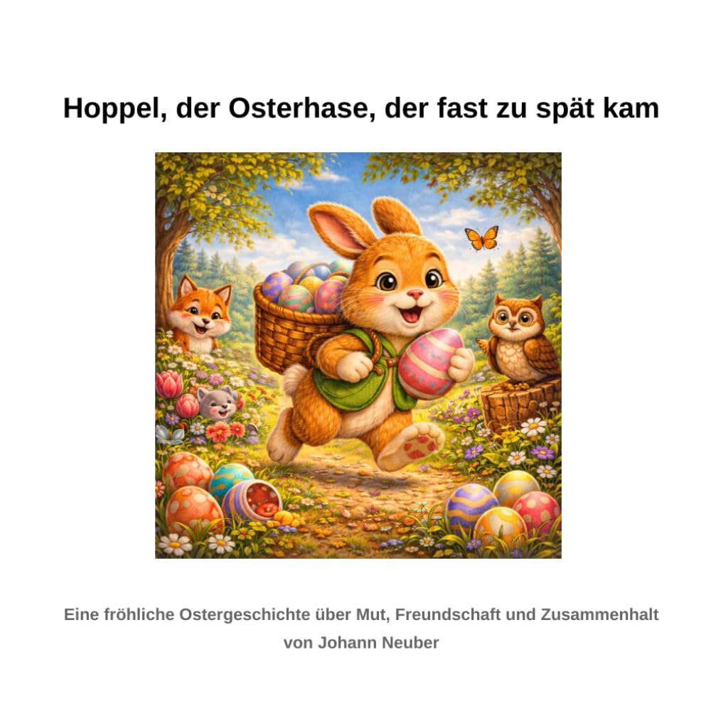 Hoppel, der Osterhase, der fast zu spät kam: Eine fröhliche Ostergeschichte über Freundschaft, Mut und Zusammenhalt