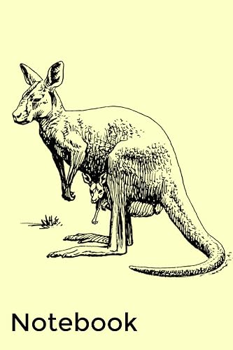 Notebook: Kangaroo Homework Book Notepad Notebook Composition and Journal Gratitude Diary Gift