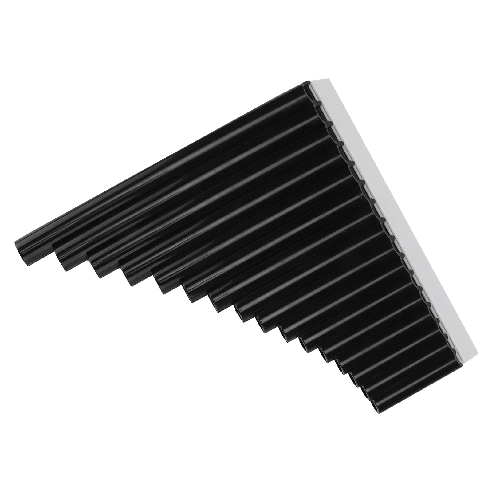 Flauta de pan Pan Flute Instrumento Simplemente toca una canción Fácil de aprender y tocar Más duradero que las flautas de bambú, 16 pipas para música (las negras)
