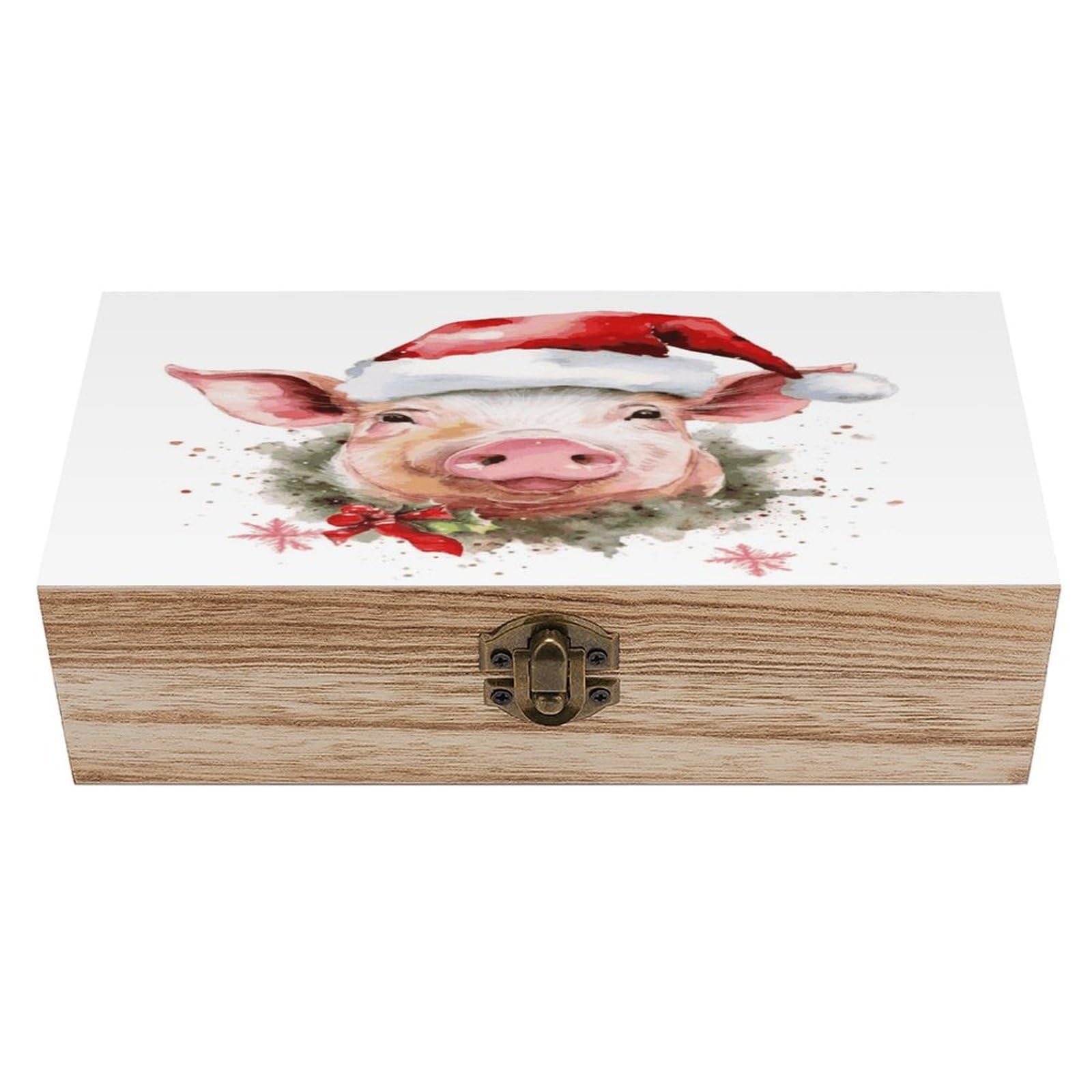 Adfgyerh Style Smiling (2) Bins Solid Wood，Jewelry Box Retro And Exquisite，Storage Box Used For Storing Photos, Souvenirs, Letters, Gifts, And Jewelry.