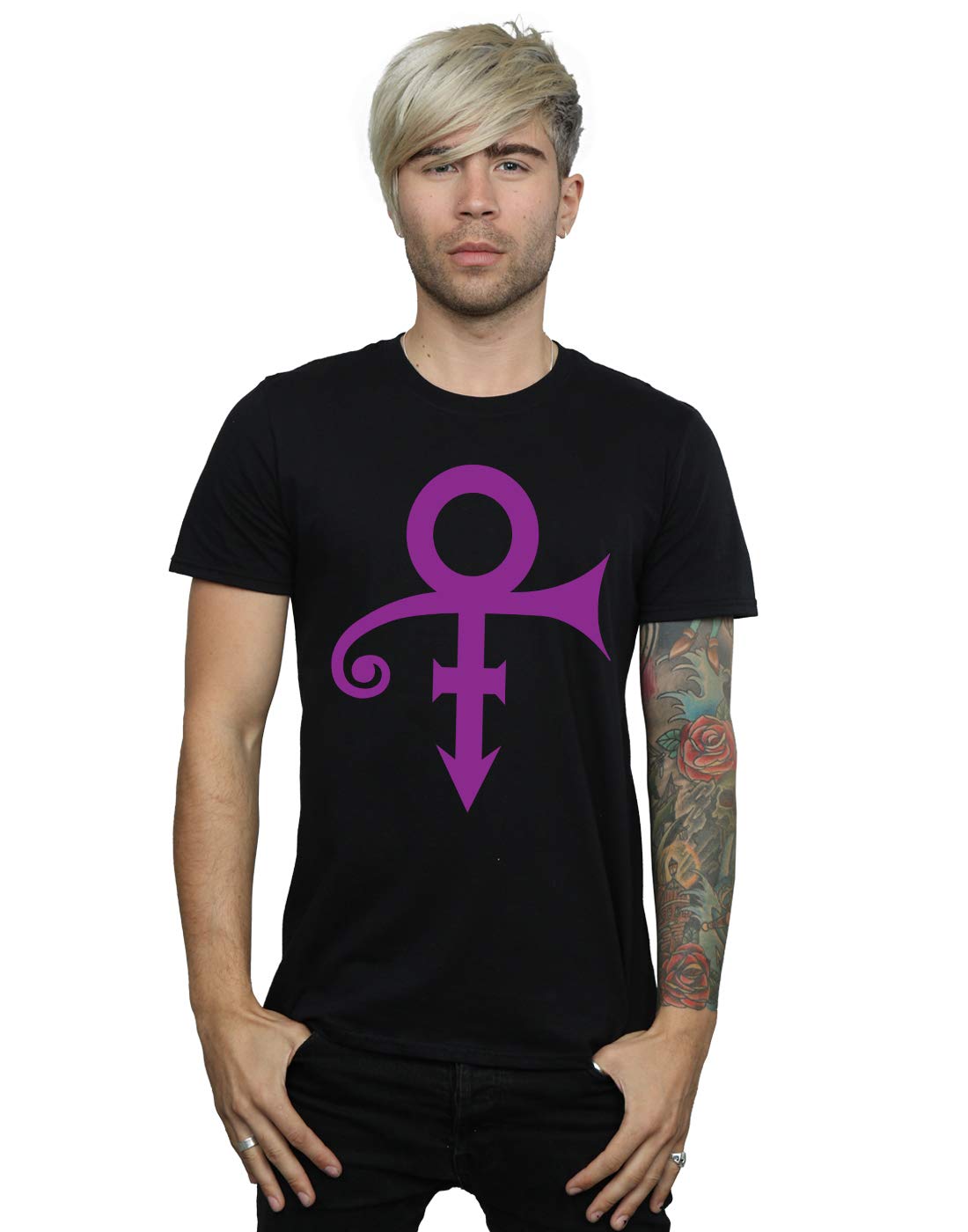 Absolute Cult Men's Black Prince Album Logo T-Shirt XXXXX-Large