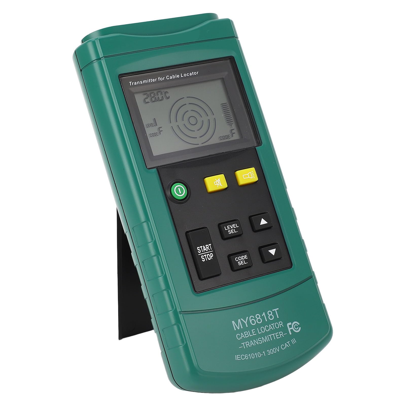 Cocoarm Lokalizator Kabli Podziemnych Detektor Kabli ABS Sygnał 125 KHz Od 30 do 400 V LCD Regulowana czułość dla Elektryków Wykonawcy Śledzenie Podziemnych Rur Przewodowych