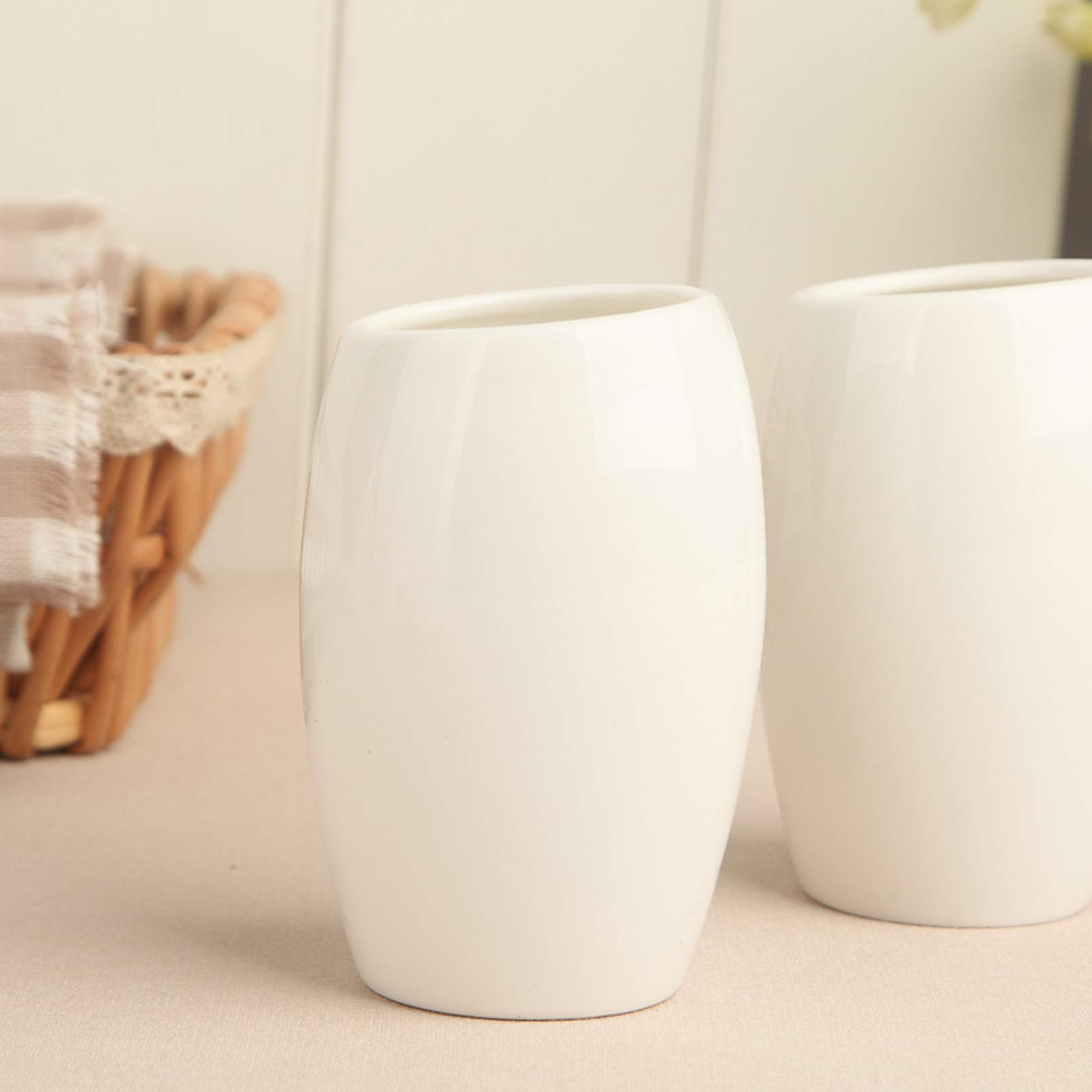 Cutfouwe Conjunto De Accesorios De Baño Adecuado Dispensador De Jabón, Jabonera, Soporte De Cepillo De Dientes, Conjunto Completo De Decoración De Baño Moderno, Conjuntos De Accesorios De Baño,Blanco