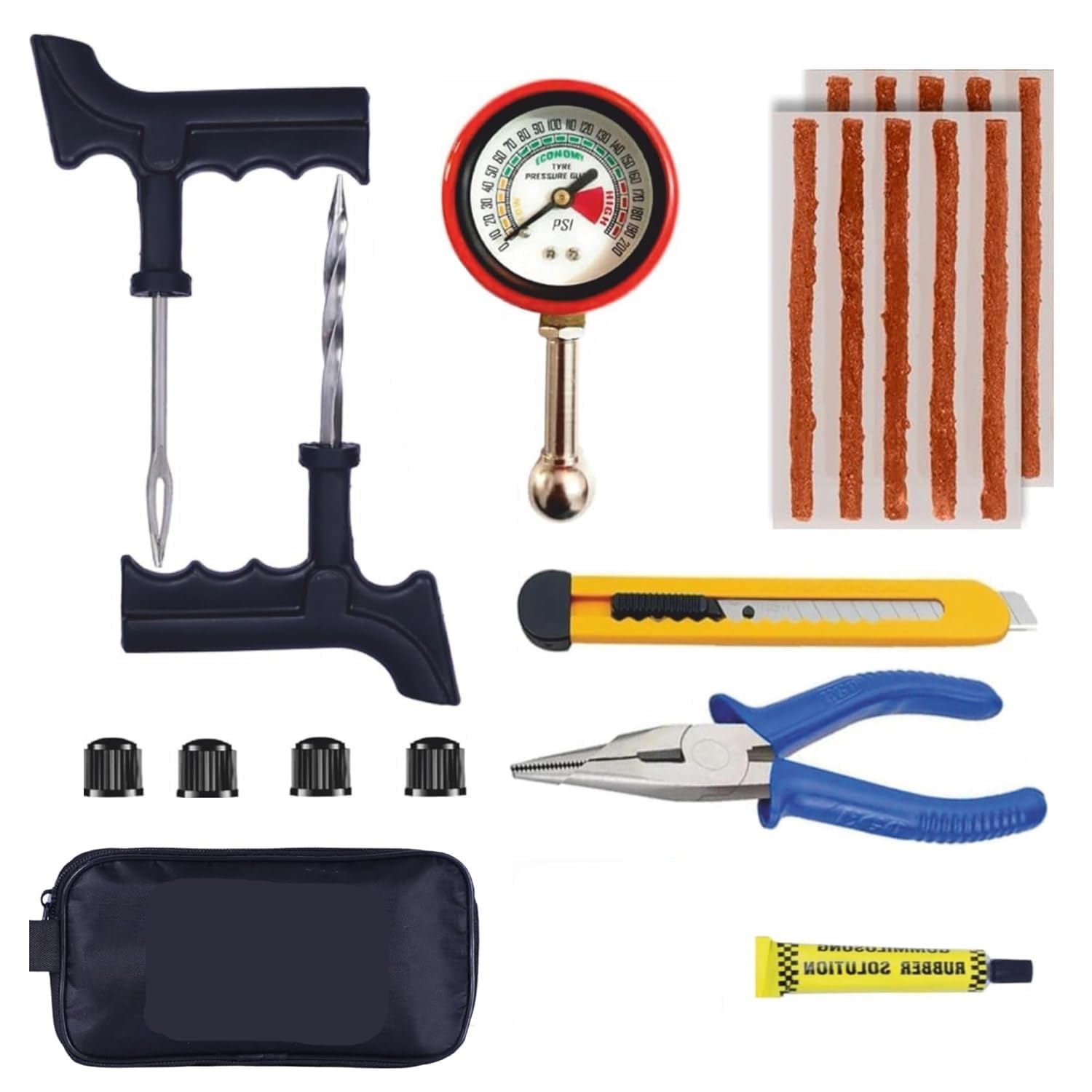 Tubeless Tire Repair Puncture Tubeless Strips GRAND PITSTOP Mini