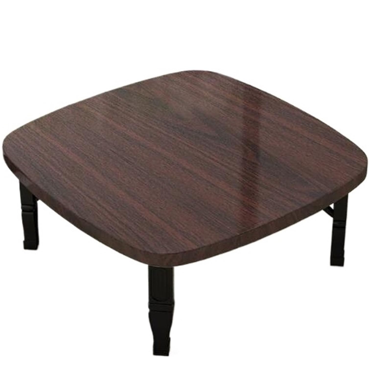 Scumlovy Square Low Table, Japanese Folding Tatami Table for Floor Sitting, Space Saving Coffee Small Dining Desk Living Room Bedroom Balcony, No Assembly Required