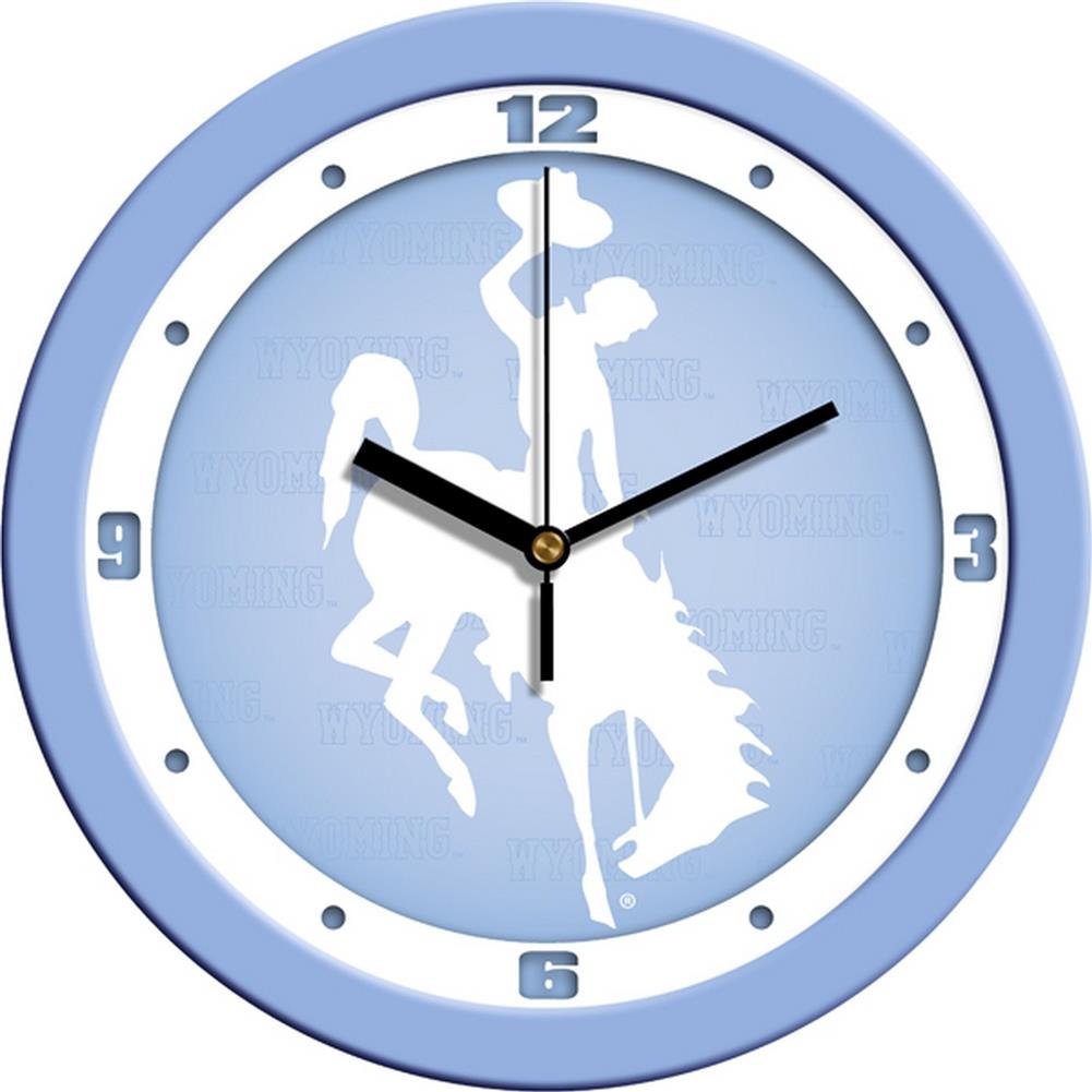 SunTime NCAA Wyoming Cowboys Wall Clock - Baby Blue