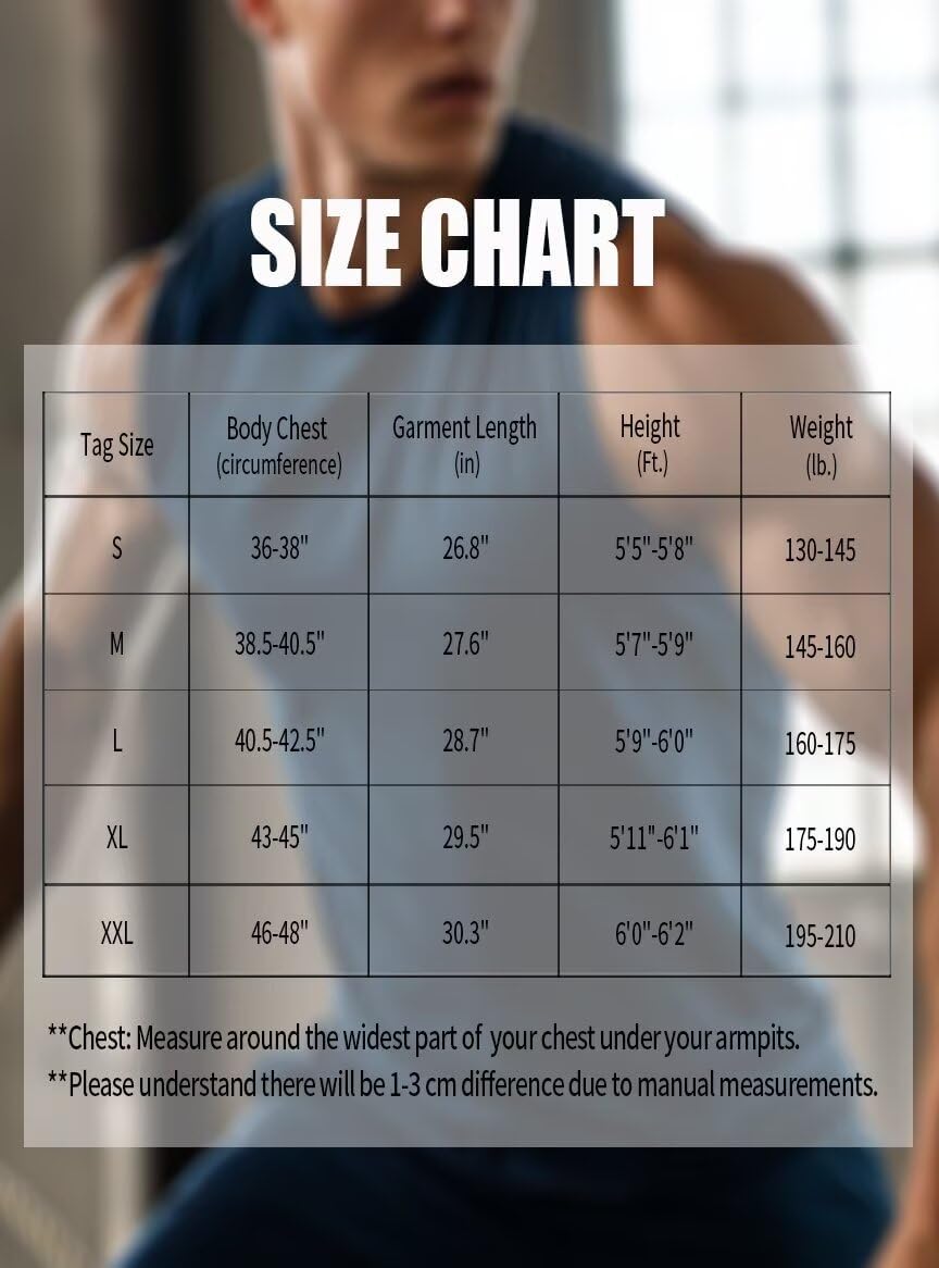 Zengjo Sleeveless Workout Shirts for Men Moisture Wicking,Athletic Running Tank Top Quick Dry Gym Tanks - Image 4