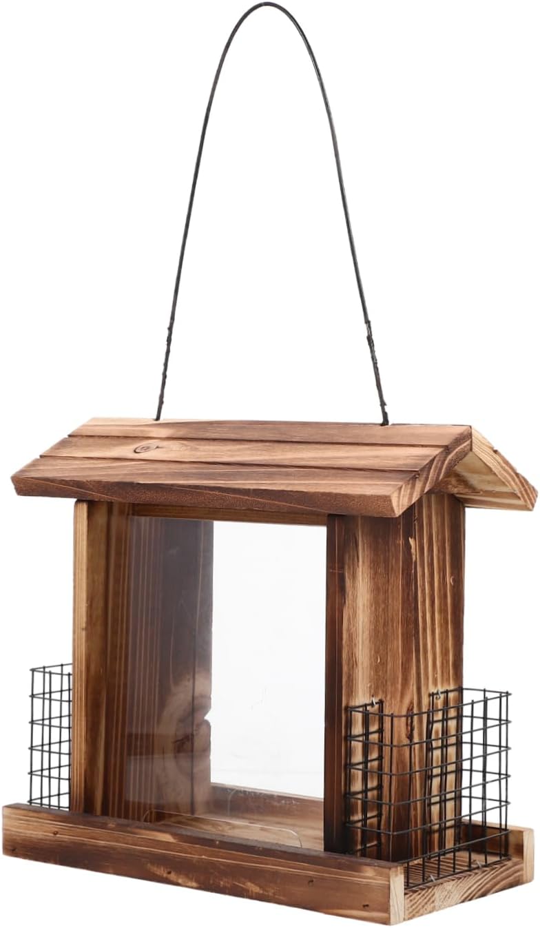 Yardwe Chicken Feeder Basket Feeder Bird Food Storage Container