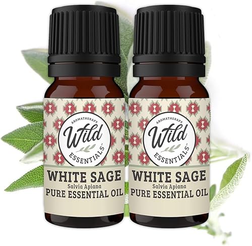 Wild Essentials - Paquete de 2 aceites esenciales 100 % puros, 0.3 onzas líquidas, grado premium, fabricado y embotellado en los Estados Unidos,