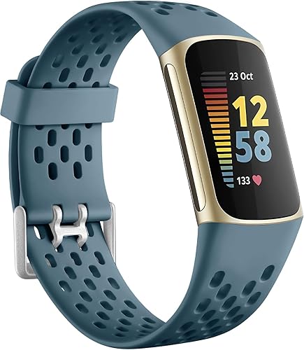 Miniatura 22 de Getino Compatible con Fitbit Charge 5 Bandas/Charge 6 Bandas para Mujer y Hombre, Correa Deportiva de Repuesto Ajustable y Transpirable para Fitbit