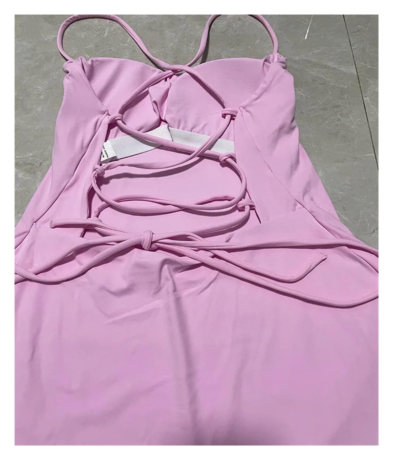 Abiti Da Tennis Da Donna S-XL Abito da tennis incrociato sul retro con pantaloncini e tasche Donna Gonne sportive imbottite da golf Badminton Skorts Tute da yoga Tute fitness Per Tennis(Pink,M)