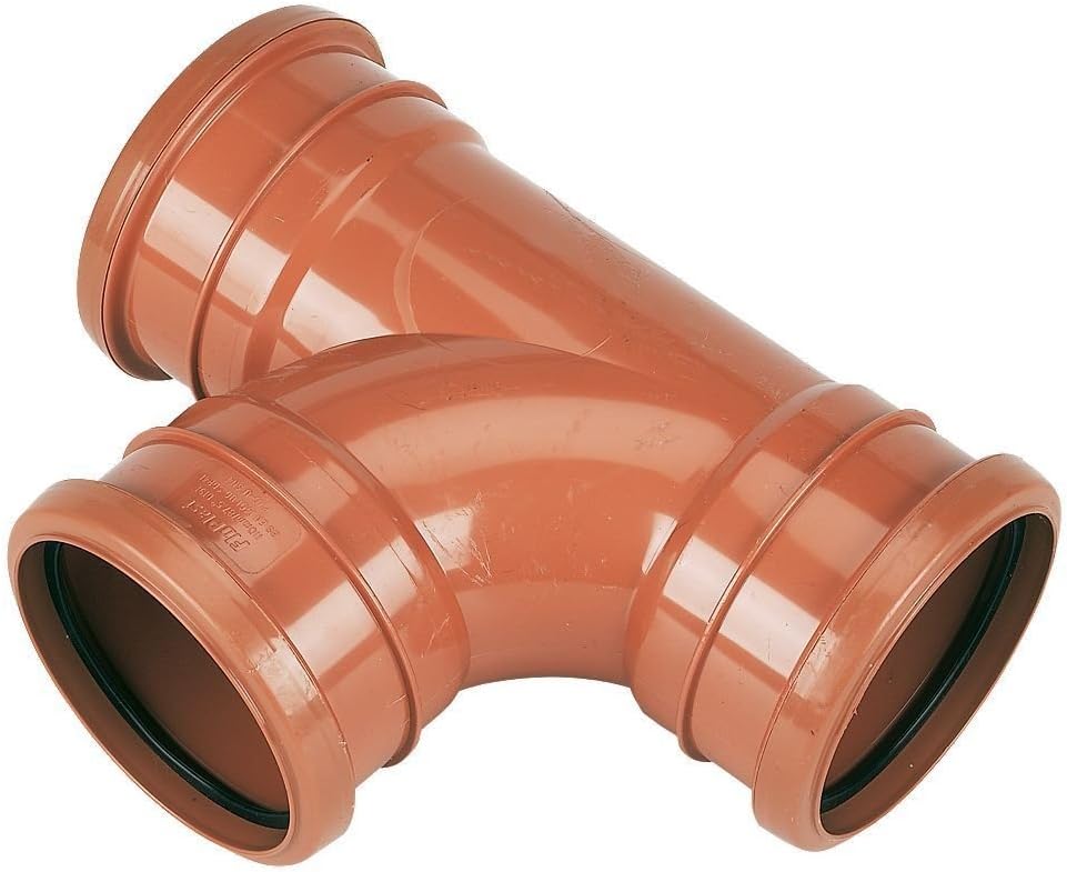 110mm Underground Drainage 87.5 Degree Triple Socket Tee Junction