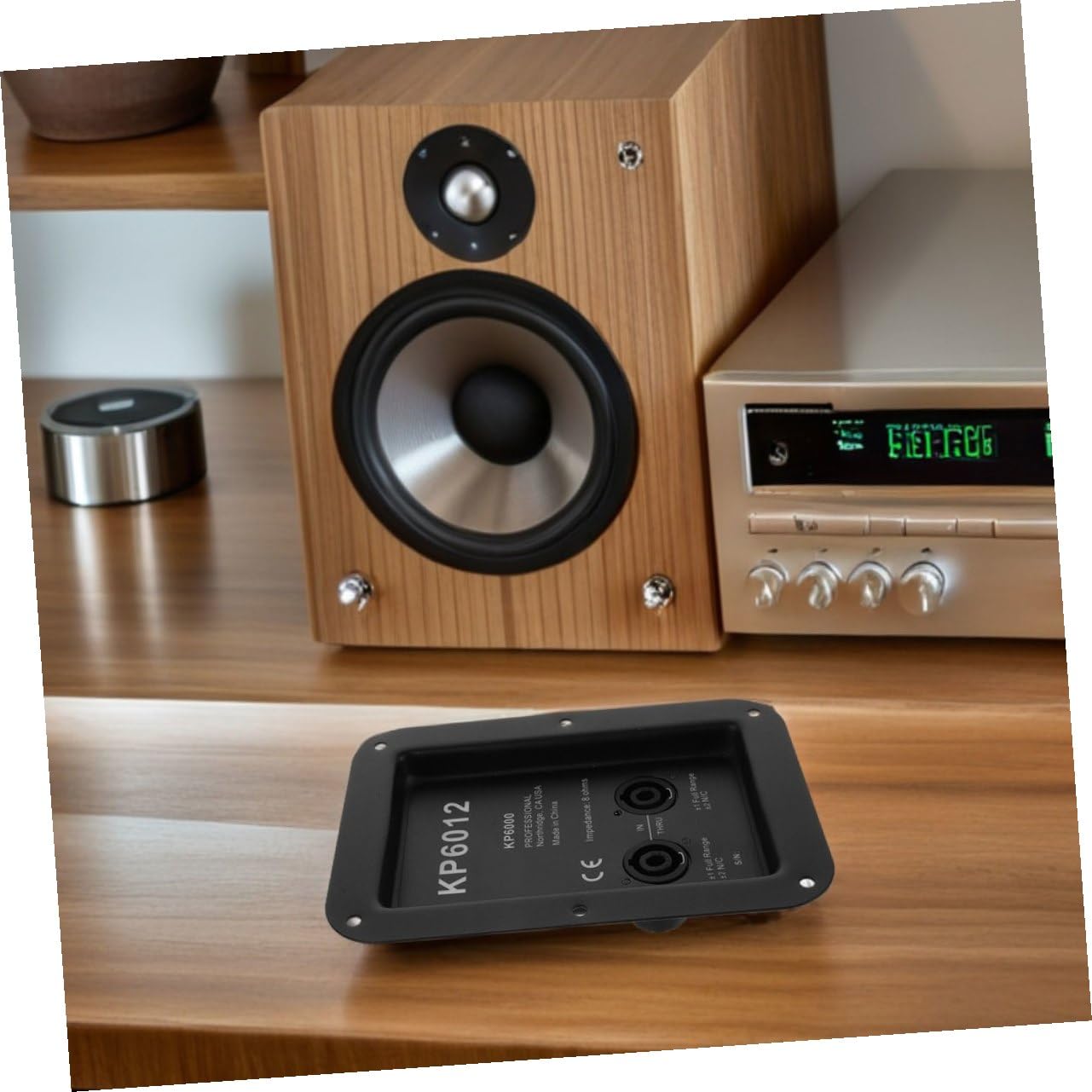 Piastra di Giunzione in Ferro Nero per Altoparlanti 2 Pezzi per Cablaggio Stabile di Casse Acustiche Stage Box 612 per Diversi Setup Audio