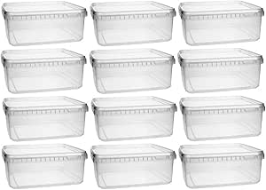 mikken Kunststoffdose 12x 1,15 Liter Plastikdose mit Deckel, BPA-frei, lebensmittelecht inkl. 1 Schaufel mikken Kunststoffdose 12x 1,15 Liter Plastikdose mit Deckel, BPA-frei, lebensmittelecht inkl. 1 Schaufel