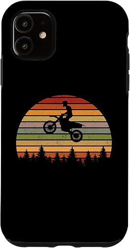 Miniatura 10 de iPhone 12 mini Retro Graphic Dirt Biker Motorcycle Enduro Motocross Biker Case
