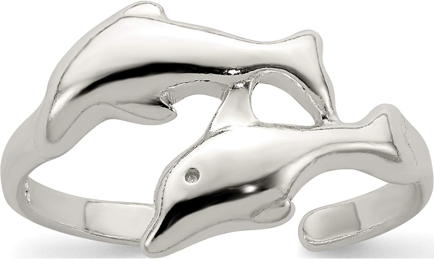 Sterling Silver Dolphin Toe Ring - Jewelry By Sweet Pea