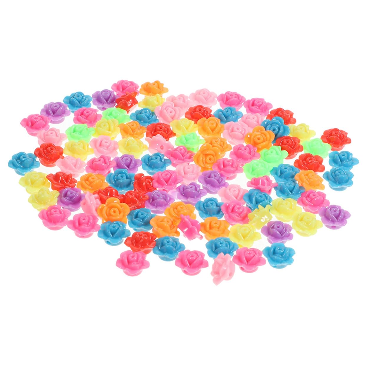 OSALADI 5 Series Abalorios De Flores De Rosa Para Manualidades Diy Accesorios De Joyería Perfectos Para Collares 200 Piezas X 5
