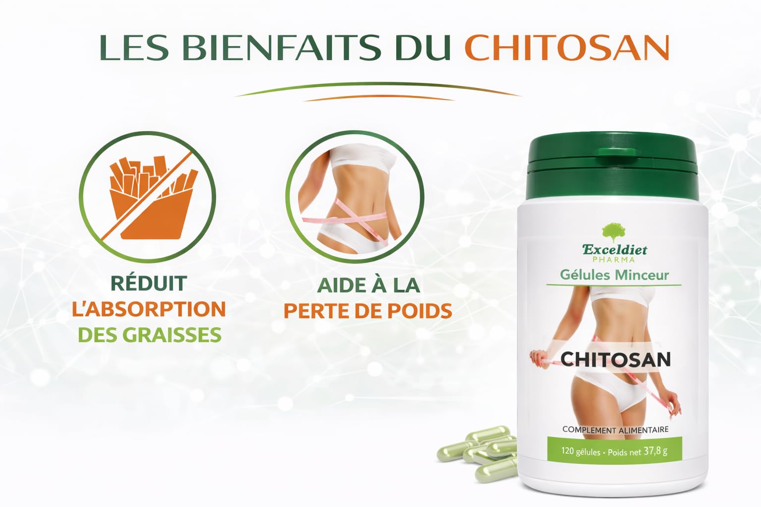 Minceur 4 - Produits Minceur - Nettoie avant Perte de poids - 480 gélules - Cure renouvalable