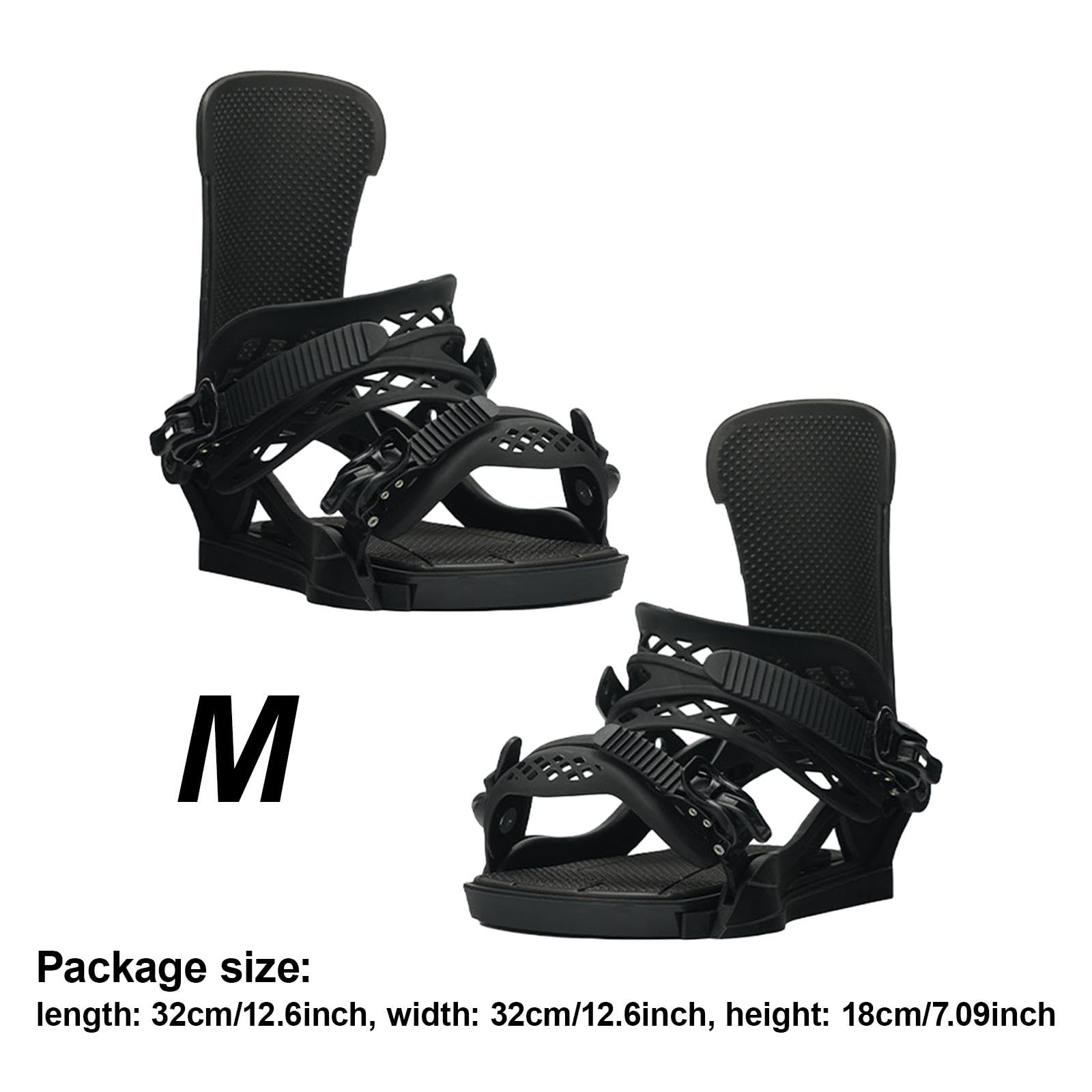 Fijaciones para Snowboard Adulto con Envolvente 3D Y Base Sólida Fácil de Poner Y Quitar Accesorio para Botas Adecuadas para Hombres Y Mujeres