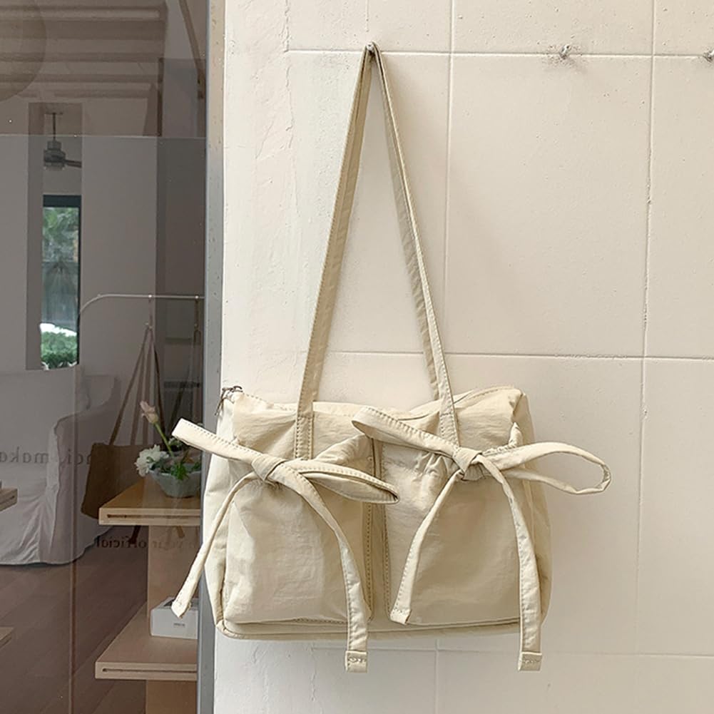 Elegante bolso de mujer de nylon bandolera con cremallera para el uso diario