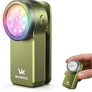 Wurkkos HD03 Rechargeable Flashlights EDC Clip-on Light, Bright 680 Lumens Pocket Flashlight, Combines Spotlight/Floodligh...