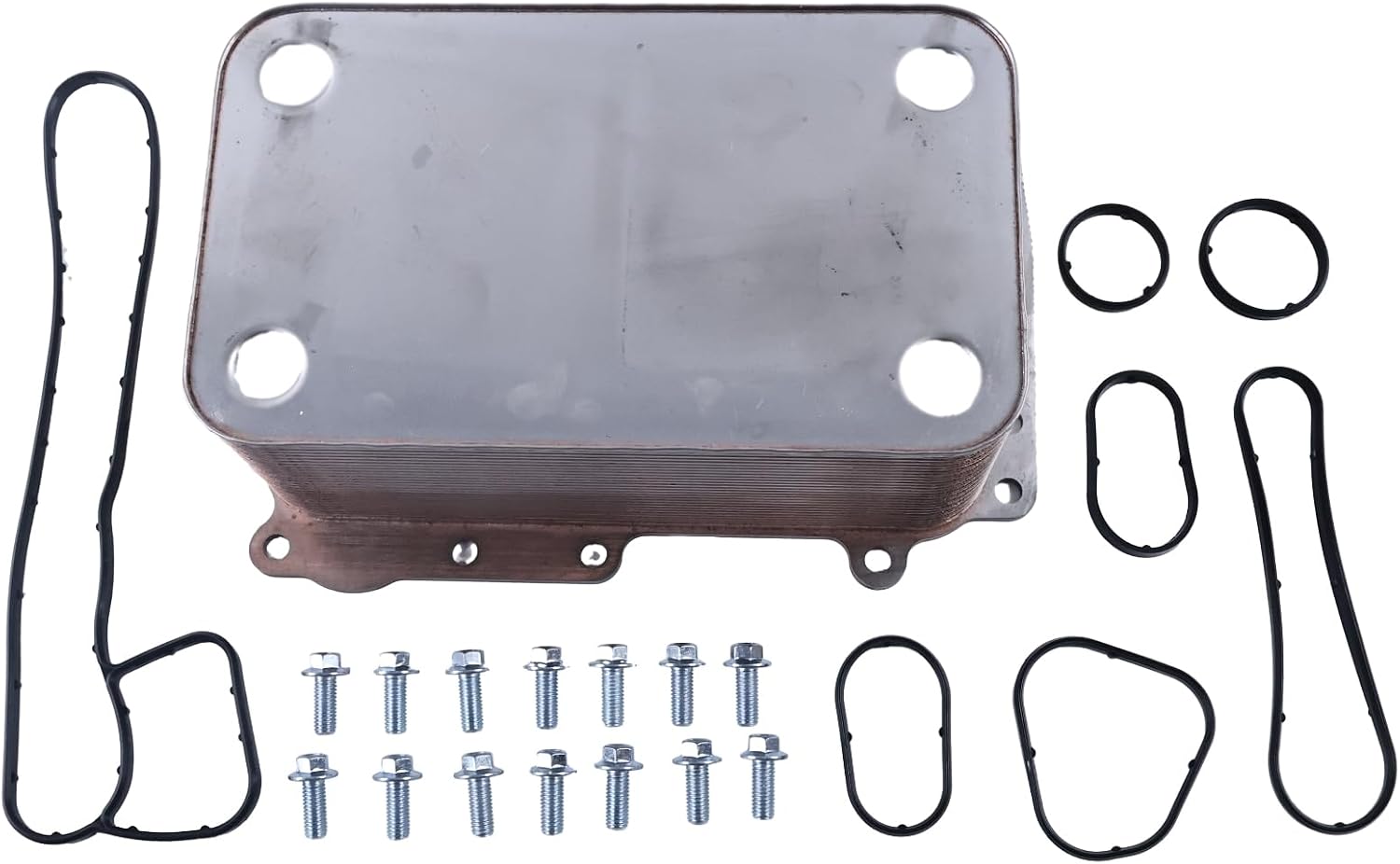 New Oil Cooler 2397569 185750 Compatible with Paccar Engine Kenworth Peterbilt Truck MX13 EPA17