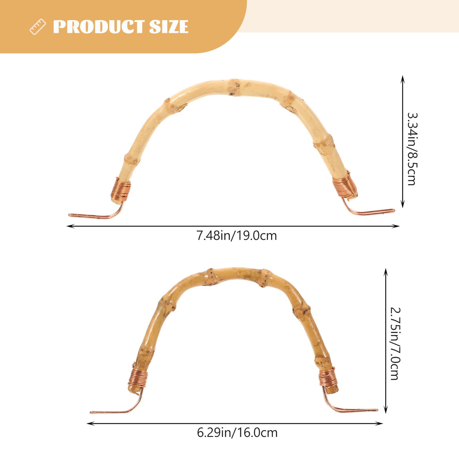 Cabilock Mango Ergonómico de Tetera de Cobre Resistente al Calor y Ligero, 2 Piezas para Utensilios de Cocina y Uso Hogar, Repuesto Alta Capacidad de Carga
