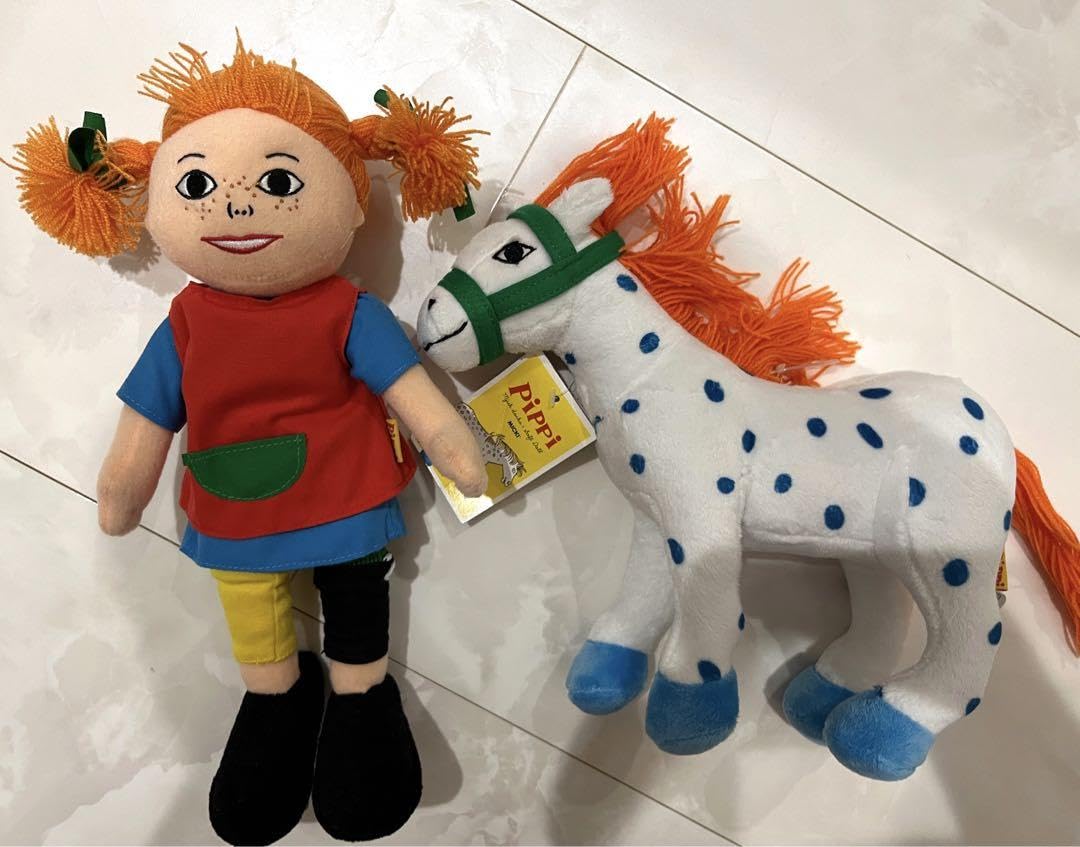 Amazon.co.jp: 値下長くつ下のピッピ ぬいぐるみ 馬のリラベックン北欧 