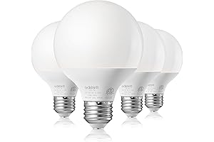 EDISHINE E25 LED Globe Light Bulbs, 4 Pack CRI90+ Globe Bulb