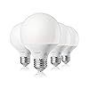 EDISHINE Vanity Light Bulbs, G25 LED Bathroom Light Bulbs, 25 Watt Equivalent Globe Light Bulb, CRI90+ 2700K Warm White 450LM, E26 Base, 4 Pack Non-dimmable, ETL Listed