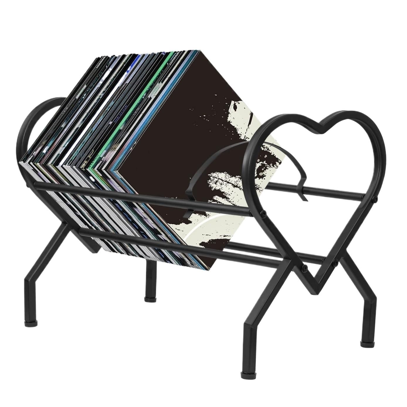 CVdrtyED Sturdy Vinyl Record Storage Vinyl Record Storage Holder Metal Display Stand Book Album Magazine Office Albums Magazine Stand