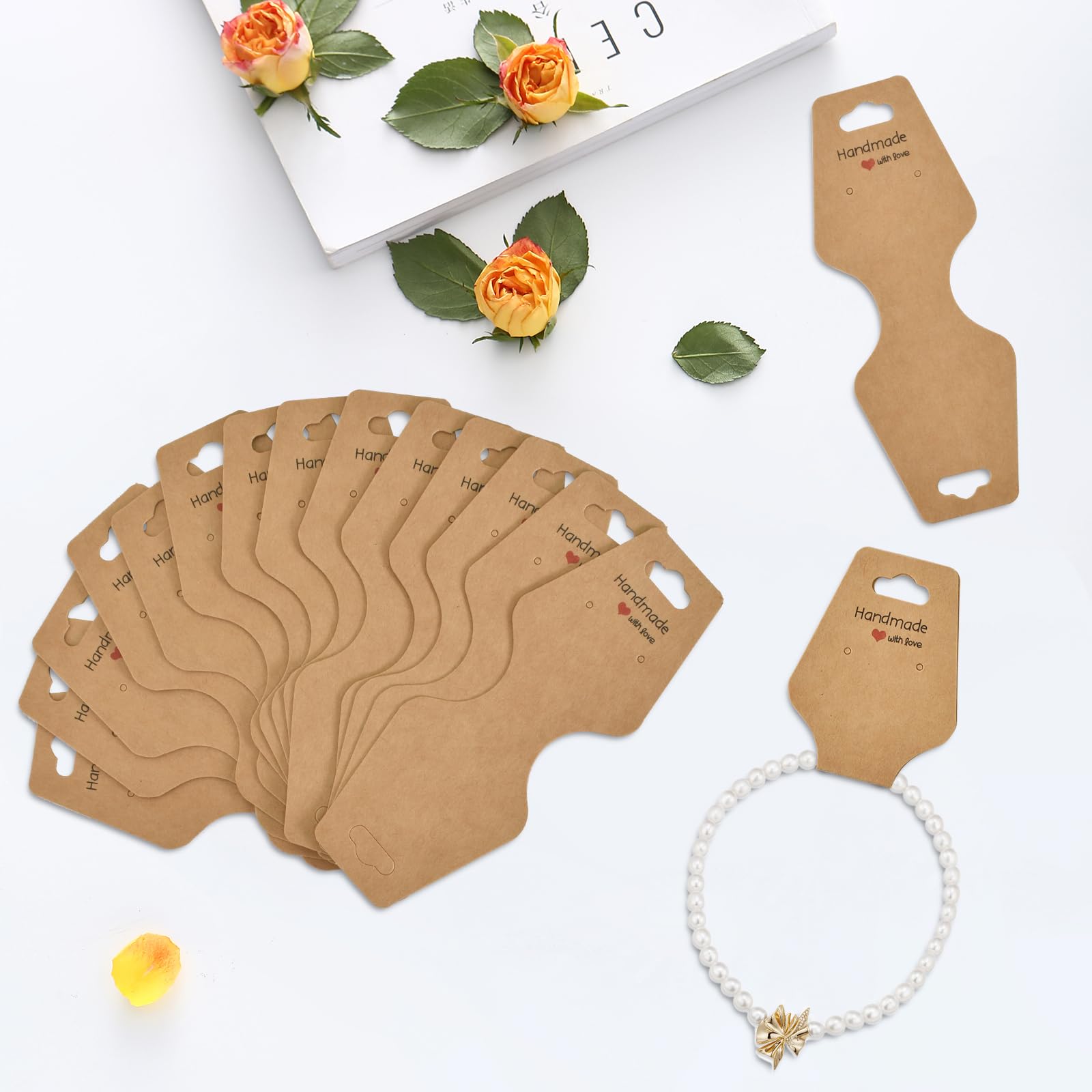 100 Pcs Schede Espositive Per Orecchini Carte Di - Foto 7