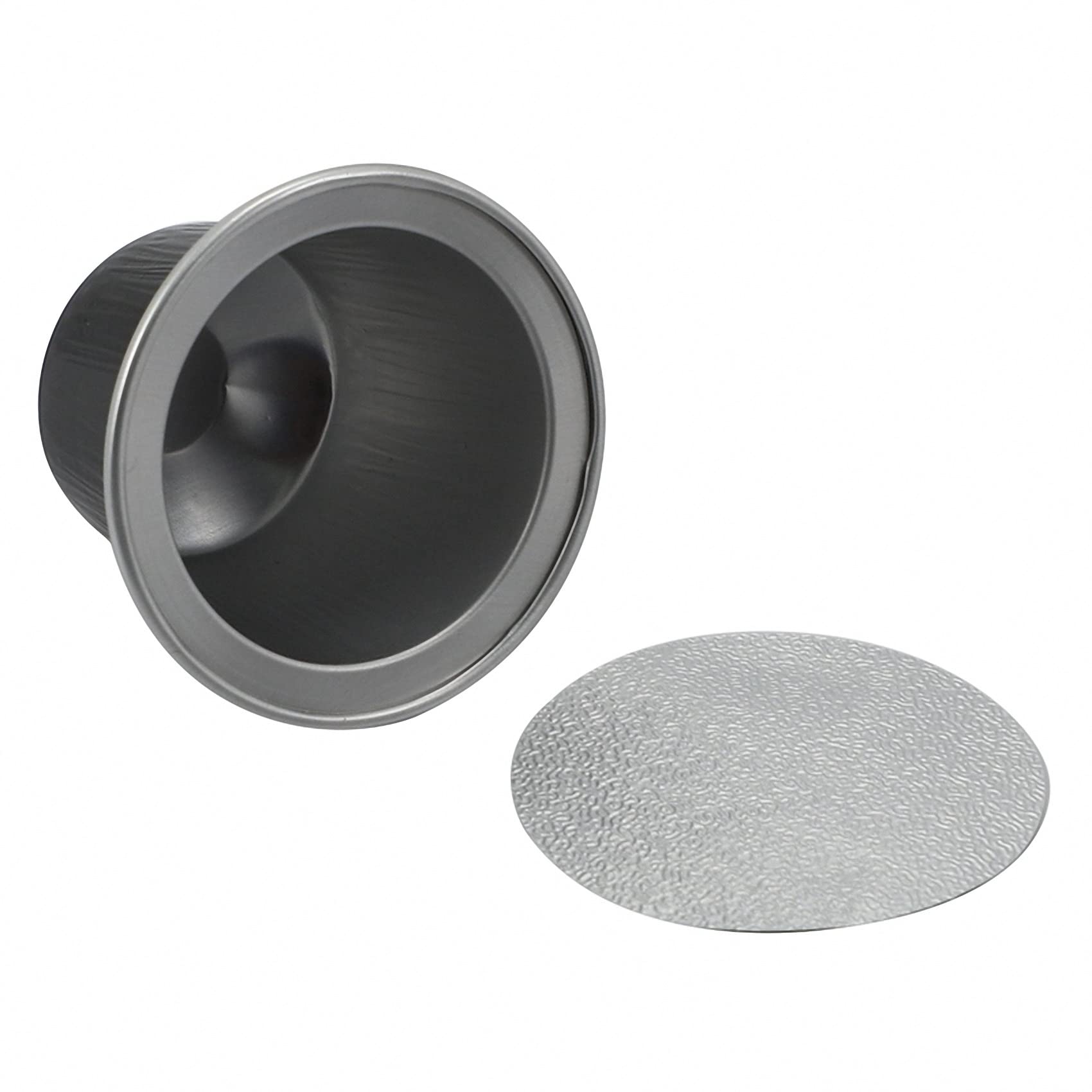 Juego de 250 cápsulas de café rellenables, cápsulas de café desechables, suministros de café, color negro