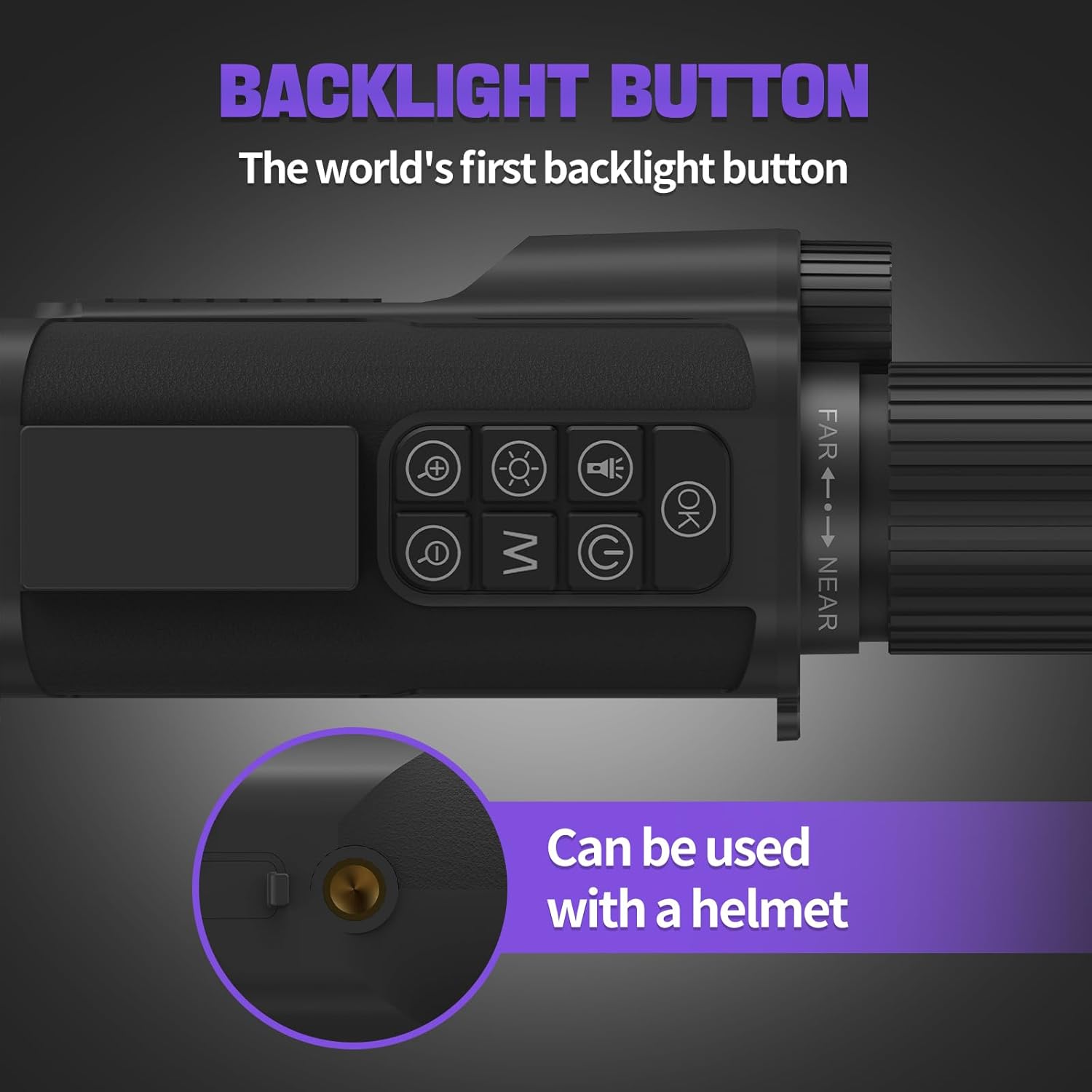 SeeGhylpht 600M Range Night Vision Monocular, 40MP Resolution, 8X Digital Zoom, 2600mAh Removable Battery, 850nm Infrared Spotlight with 3 - Level Adjustment, Ideal for Outdoor Exploration & Hunting