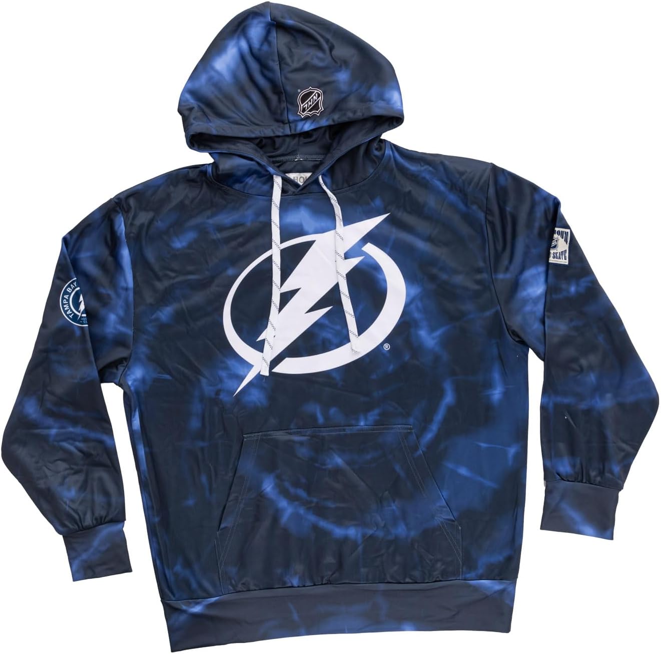 Calhoun NHL Surf & Skate Mens Tie Dye Sublimation Pullover Hoodie