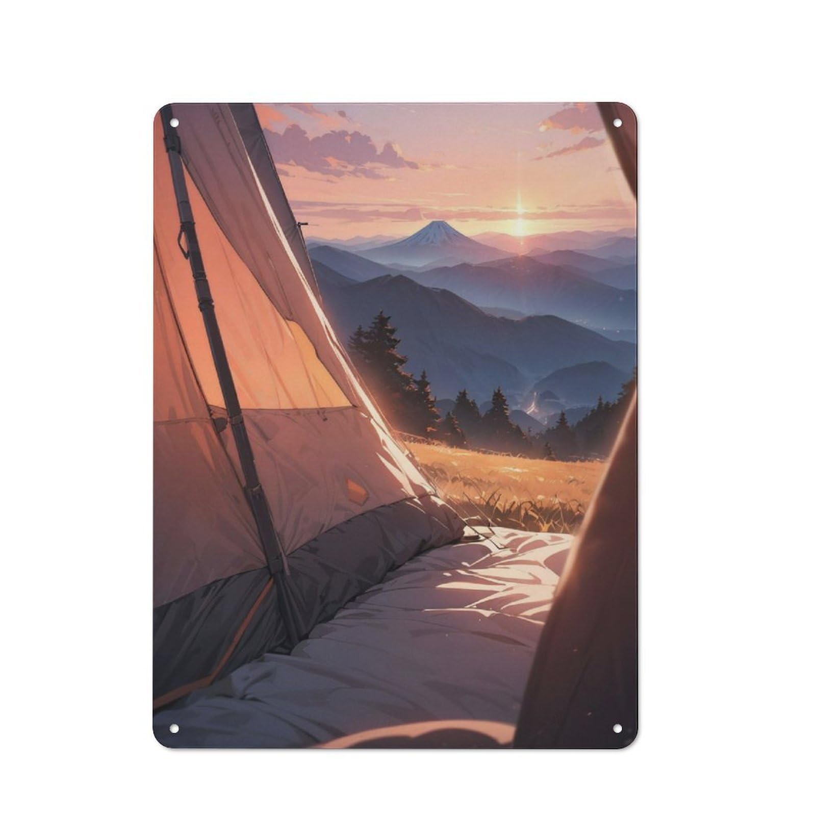 Junmoney Beautiful Sunset 40X30cm Retro Tin Sign With For Kitchen Or Home Bar, A Decorative Gift For A Newly Furnished Kitchen And Home Bar