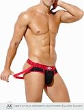 Arjen Kroos Jockstrap Uomo Sospensorio Sportivo con Mesh Traspirante Intimo Slip Perizoma Uomo Sexy String Tanga, M - 3