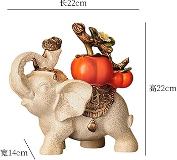 Amazon.co.jp: MOMOAO 象 装飾品 ゾウ 象の彫刻 開運グッズ 風水 樹脂