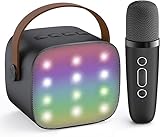 Connectivité Bluetooth 5.3 : équipé de la dernière technologie Bluetooth, le Kidara SingStar se connecte instantanément avec votre smartphone, iPad ou PC pour une diffusion de musique ininterrompue. Avec une portée sans fil allant jusqu'à 9,8 m, il prend également en charge les cartes TF pour lire vos pistes MP3 préférées et comprend un port de sortie casque pour un usage personnel