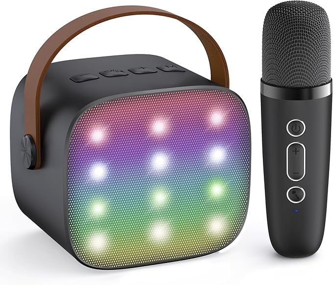 Image of SingStar Karaoke Speaker and Wireless Mic for Kids Toddlers Bluetooth Portable for Girls Boys Perfect Birthday Gifts Ages 4, 5, 6, 7, 8, 9, 10+ Years Black