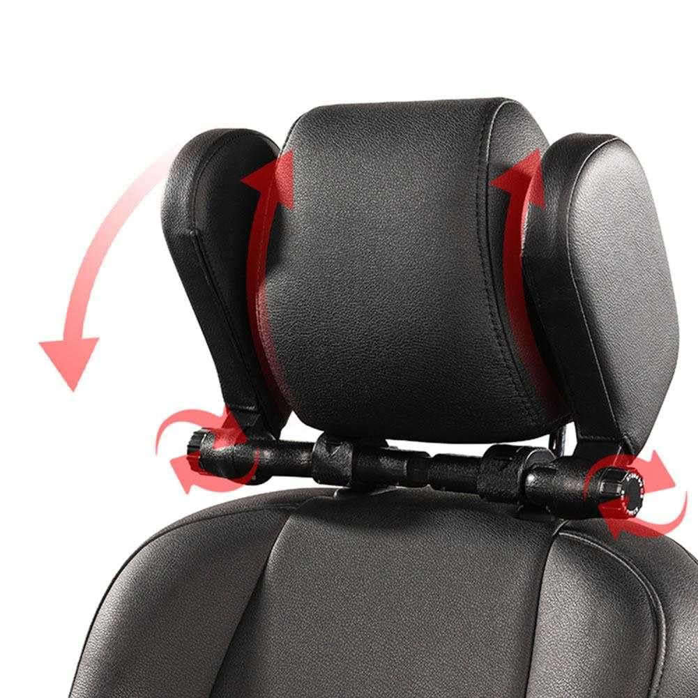 Car Seat Headrest Pillow - Black
