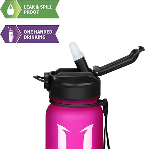 Miniatura 3 de Super Sparrow Sports Water Bottle with Straw - 25 oz32 oz - Non-Toxic BPA Free & Eco-Friendly Tritan Co-Polyester Plastic Water Bottle - Leak Proof