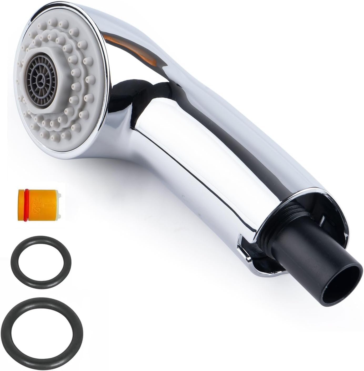 Pull-Out Spray Wand Fits Grohe Pull Out Faucets, Grohe Part 46312SD0 / 46298SD0, Super Steel Finish