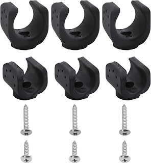 6 Pieces Flashlight Mounting Brackets, Torch Holder with Screws for LED Flash Light and Similar Items, Mounting Flashlight in Truck Car