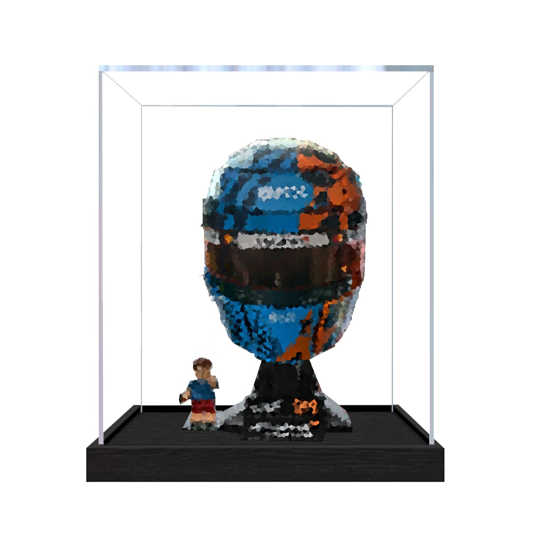 Dustproof acrylic Display Case for Le-go 43017 Helmets Model-display box only (StyleA 3mm)