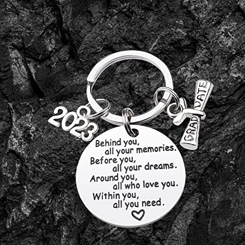 Cdlong Class Of 2023 Graduation Keychain - Senior 2023 Graduation Gifts For Her/Him, Inspirational Gifts For College Graduation/High School Graduation, Made Of Stainless Steel #TOP3