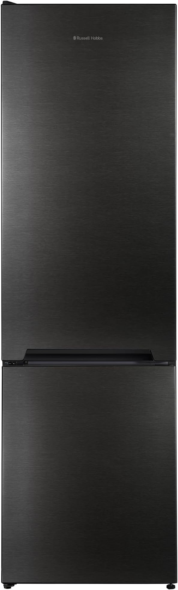 Russell Hobbs Fridge Freezer Freestanding Frost Free with Reversible Door, Adjustable Thermostat & Feet, 70/30 279L, 180cm High, LED Light, 2 Year Guarantee Dark Steel RH180FFFF551E1DS